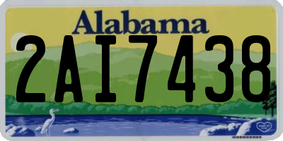 AL license plate 2AI7438