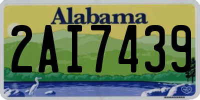 AL license plate 2AI7439