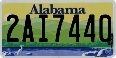 AL license plate 2AI7440