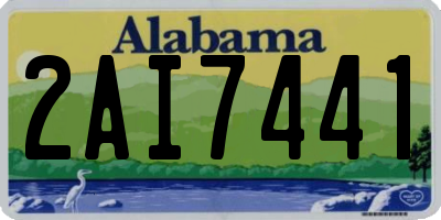 AL license plate 2AI7441