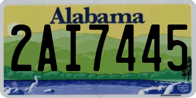 AL license plate 2AI7445