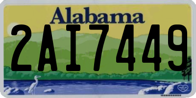 AL license plate 2AI7449