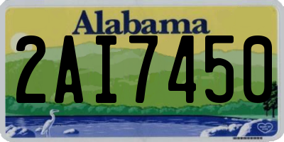 AL license plate 2AI7450