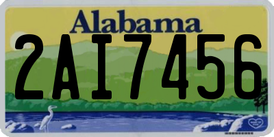 AL license plate 2AI7456