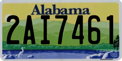AL license plate 2AI7461