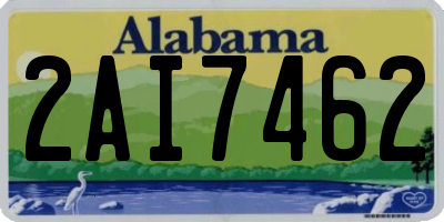 AL license plate 2AI7462