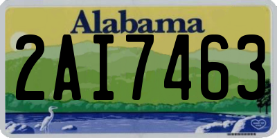 AL license plate 2AI7463