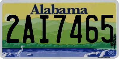AL license plate 2AI7465