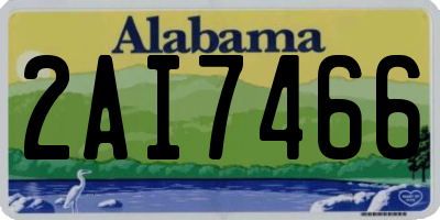 AL license plate 2AI7466