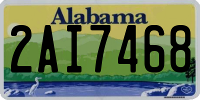 AL license plate 2AI7468