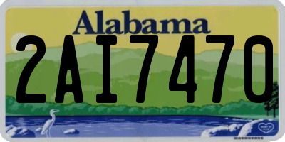 AL license plate 2AI7470