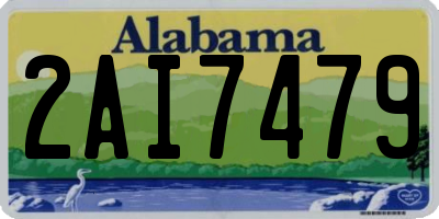 AL license plate 2AI7479