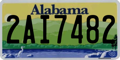 AL license plate 2AI7482