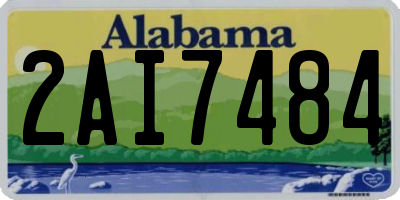 AL license plate 2AI7484