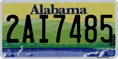 AL license plate 2AI7485