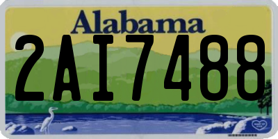 AL license plate 2AI7488