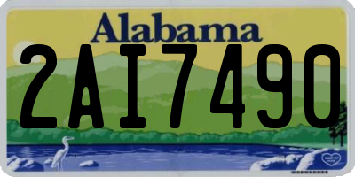 AL license plate 2AI7490