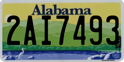 AL license plate 2AI7493