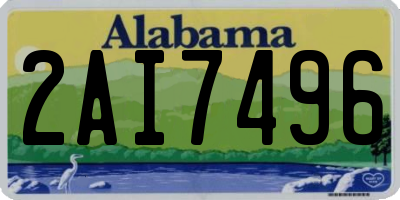 AL license plate 2AI7496