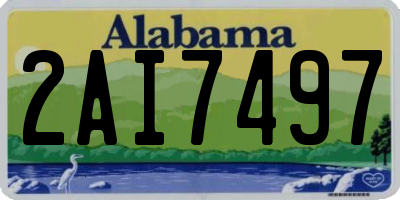 AL license plate 2AI7497