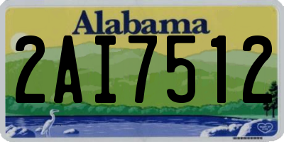 AL license plate 2AI7512
