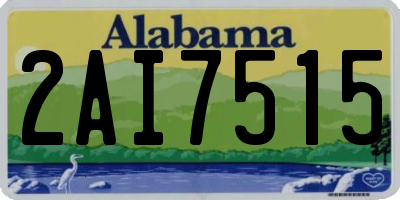 AL license plate 2AI7515
