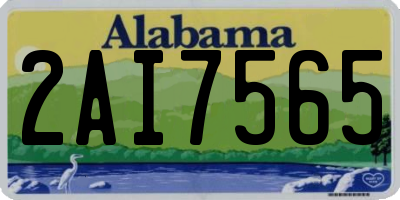 AL license plate 2AI7565