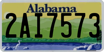 AL license plate 2AI7573