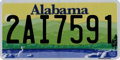 AL license plate 2AI7591