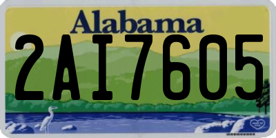AL license plate 2AI7605