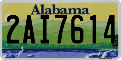 AL license plate 2AI7614