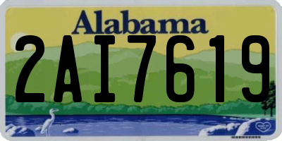 AL license plate 2AI7619