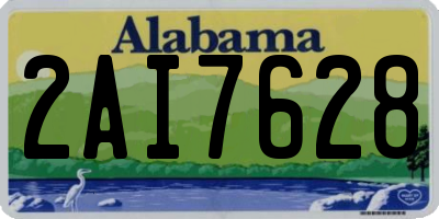 AL license plate 2AI7628