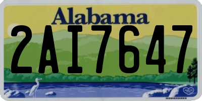 AL license plate 2AI7647