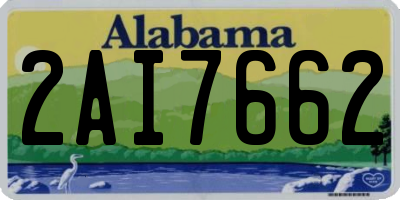 AL license plate 2AI7662