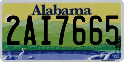 AL license plate 2AI7665