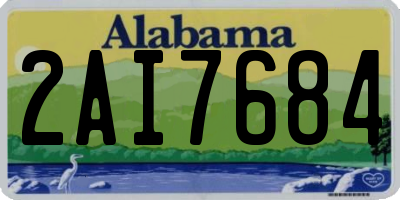 AL license plate 2AI7684
