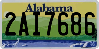 AL license plate 2AI7686