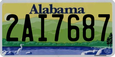 AL license plate 2AI7687