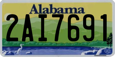 AL license plate 2AI7691