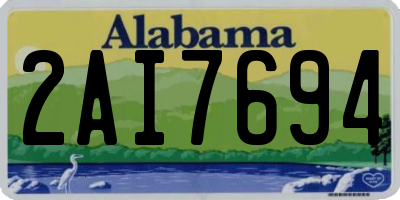 AL license plate 2AI7694