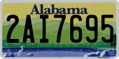 AL license plate 2AI7695