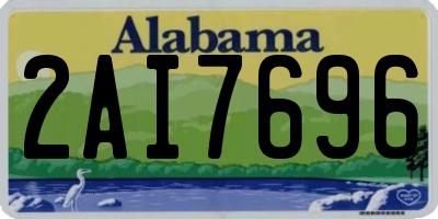 AL license plate 2AI7696