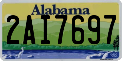 AL license plate 2AI7697