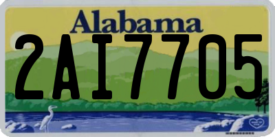 AL license plate 2AI7705