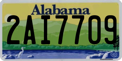 AL license plate 2AI7709