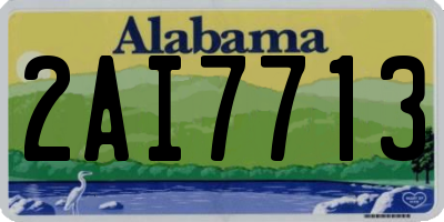 AL license plate 2AI7713