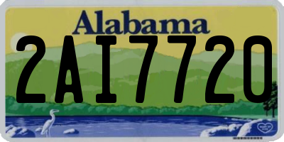 AL license plate 2AI7720