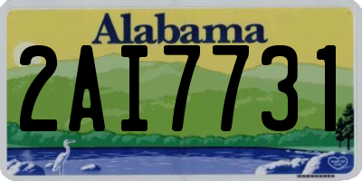 AL license plate 2AI7731