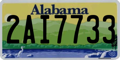 AL license plate 2AI7733